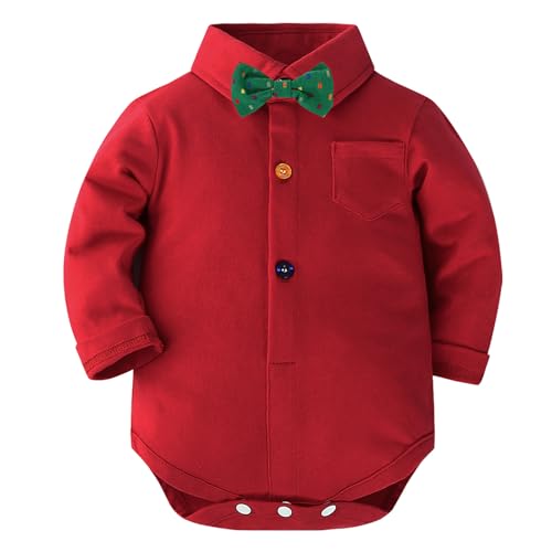 Image of SALNIER Baby Boy Suit Set Infant Formal Outfit Tuxedo