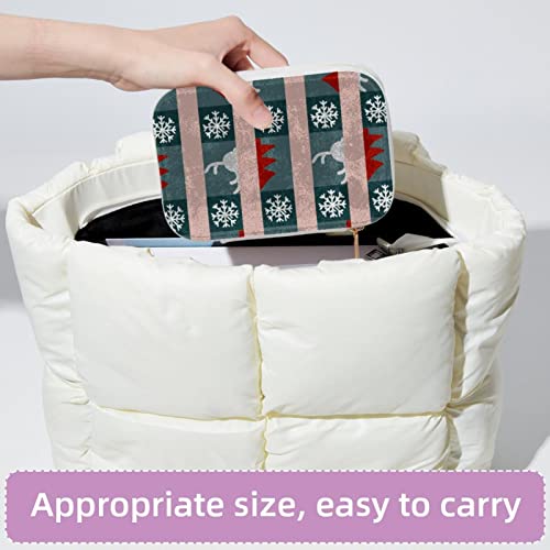 Boîte à bijoux voyage anti-nœud double couche compacte pour valise - 5