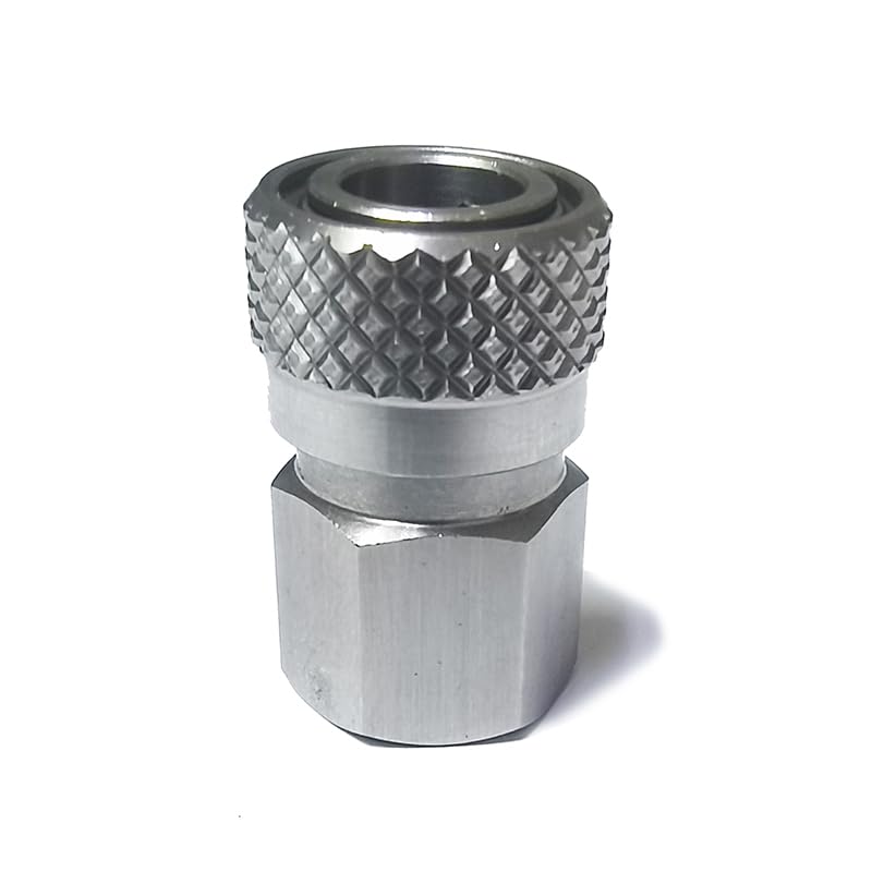 Aopkeo Stainless Steel Female 8mm Quick Disconnect Adapter 1/8NPT, M10*1, 1/8BSPP for HPA Paintball Airsoft PCP Diving Soda Machine (M10*1)