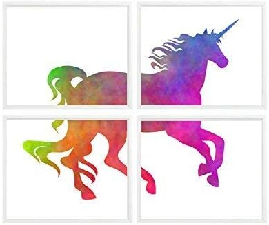 Unicorn Wall Art, Girl Room Decor, Rainbow Unicorn, Girl Print, Unicorn Print, Unicorn Decor,Teenage Girl, Girl Bedroom Art, Unicorn Gift