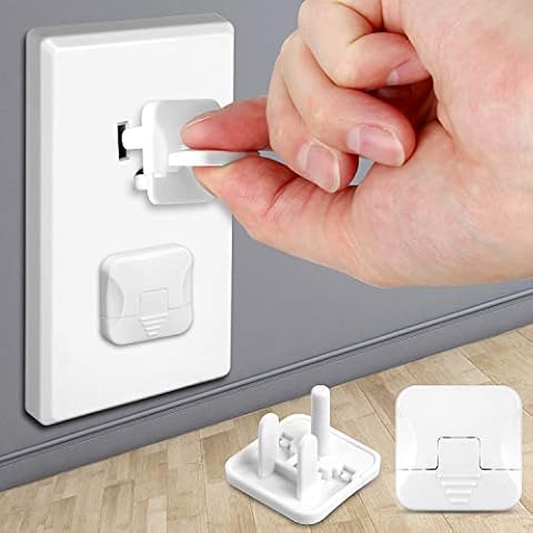 Outlet Covers Baby Proofing with Hidden Pull Handle (50 Pack) Plug Covers Prevent Electric Shock from the Source of the Outlet Plug Child Proof Outlet Covers 3-Prong Child Outlet Protectors Outlet Cap Cover