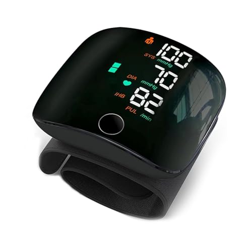 PHD Digital Blood Pressure Monitor Machine - Accurate Upper Arm BP Machine with Large Display & Memory Function - Easy-to-Use Automatic Blood Pressure Monitors for Home & Travel, Wrist Cuff Included