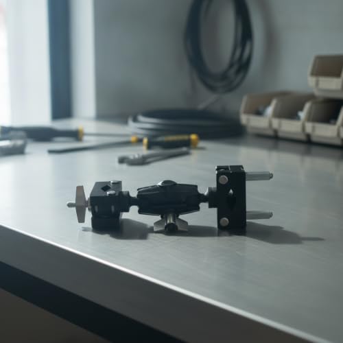 Abrazadera Universal Ajustable con Doble Articulación de Bola para Soporte de Platillos para Bateristas miniatura 3