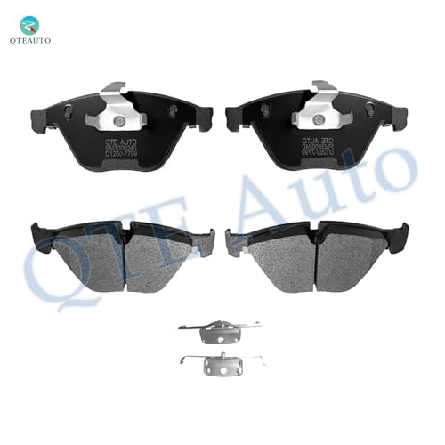 Image of PM Auto Set of 8 Front-Rear Ceramic Brake Pads Compatible With 2009-2013 BMW 328I Xdrive Base