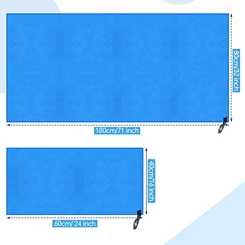 4 Pcs Microfiber Travel Towel 16'' X 24'' / 32'' X 71'' Soft Absorbent Camping Towels Compact Lightweight Fast Drying Towel For Sports Gym Beach Hiking Swimming Yoga Backpacking, 2 Colors #TOP1