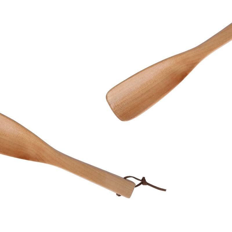 Calzador largo extractor de zapatos de madera maciza 5