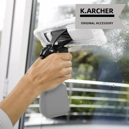 Frogetu 3 Stück Ersatzmikrofaser Wischbezug Kompatibel für Karcher WV1 WV2 WV5,für Kärcher Fensterreiniger Ersatzteile,Fenstersauger Sprühflasche Zubehör,Entfernt Effektiv Schmutz