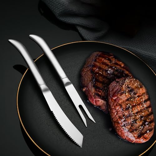 12 PCS Silverware Set Flatware Creative Cutlery Set for 6 Food-Grade Stainless Steel include Dinner Forks Knives Daily Household Use Essentials Halloween Christmas