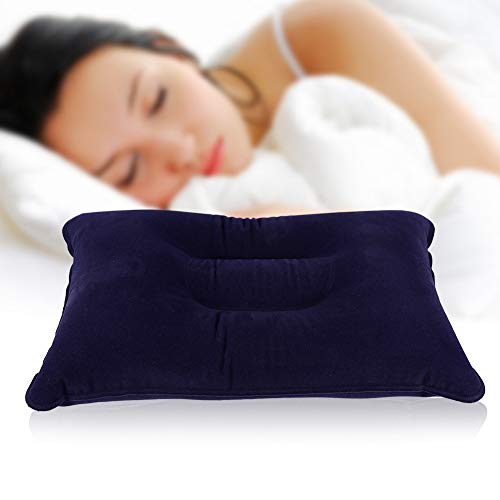 TOPINCN Oreiller en Tissu floqué épais pour Le Camping, Oreiller de Voyage Gonflable Compact pour L'extérieur, de Camping Confortable pour la Randonnée, Idéal pour Les Voyages et Le – Image 3