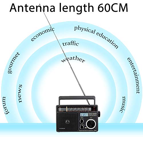 Retekess TR618 Tragbare Radio Batteriebetrieben, Kofferradio für Senioren, Weltempfänger AM FM SW, USB SD TF, Küche, für… - Image 7