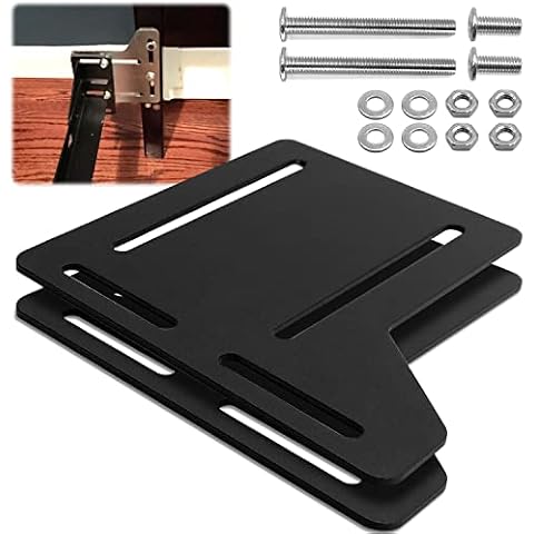 2Pcs Bed Frame Brackets Adapter for Headboard Extra Heavy Duty, Bed Adapter Conversion Plate, Queen Bed Frame Headboard Brackets Modification Plate Cover