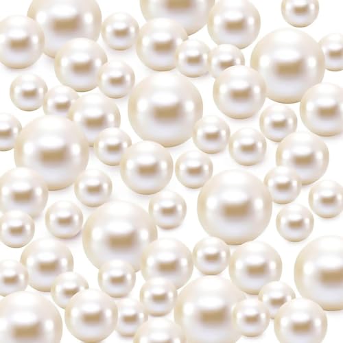 Celestia 150 Pcs Perle Flottante pour Vase, Perle d'eau pour Vase, Faux Perle Brillante, Sans Trou Perle Flottante, pour Carnaval, Fabrication de Bijoux DIY,...