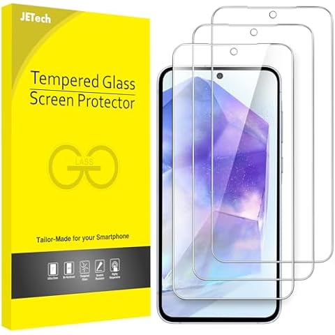 JETech Protection Écran Galaxy A55 Cover