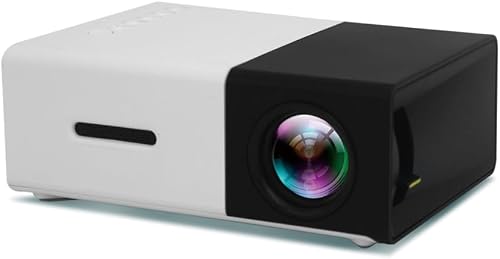 YG300 Mini Projector,Full HD 1080P Low Noise Portable Movie Projector for Home Theater,Video Projector Compatible with Laptop/DVD/Phone/HDMI/USB Drive/Games/PC/Audio,indoor outdoor.