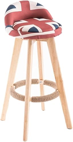 Silla de bar Taburete de bar moderno minimalista para el hogar, taburete alto de madera maciza, taburete de bar, silla de bar, silla de descanso,