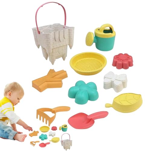 Juego de Juguetes de Playa, Juguetes de Playa para niños Set - 10x/Set Beach Playset Cartoon Funny | Juguetes de Castillo de , moldes de rastrillo de Pala para niñas, niños, niños al Aire Libre