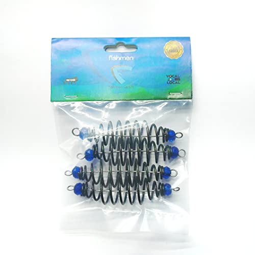 Image of Fishmen Carp Feeder Pack of 4 - Blue Alloy Steel Irregular Shape - Ideal for Carp Fishing