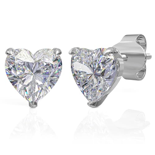 Image of 925 Sterling Silver Earrings for Women & Woman | Stud Earrings for Women | Daily Wear Silver Jewellery | Gift for Wife, Girlfriend, Mother, Sister | Rakhi Gift for Sister