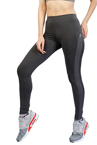 Image of Women's JUST-Dry Space Dyed Melange Tights with Dotted Side Strap