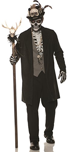 UNDERWRAPS mens Skeleton Voo Doo Adult Sized Costumes, Black, Double X-Large US