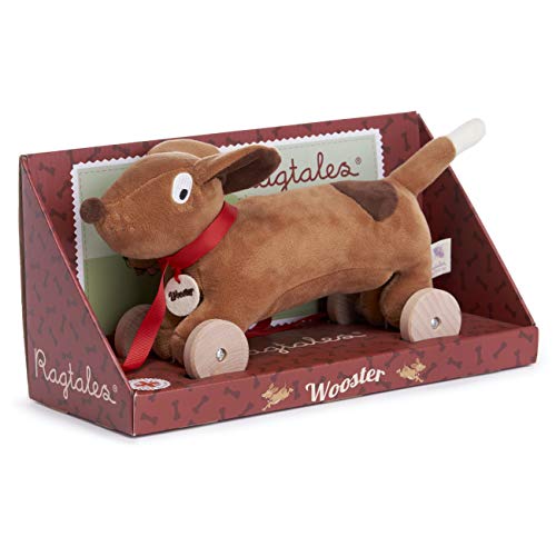 Peluche Wooster le chien à roulettes Rag501, le premier ami fidèle de votre enfant