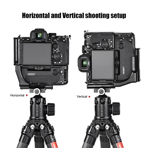 SUNWAYFOTO PSL-a7rvg L wspornik do Sony a7rv/a7riv z Vattery Grip VG-C4EM płyta szybkiego uwalniania Arca Swiss