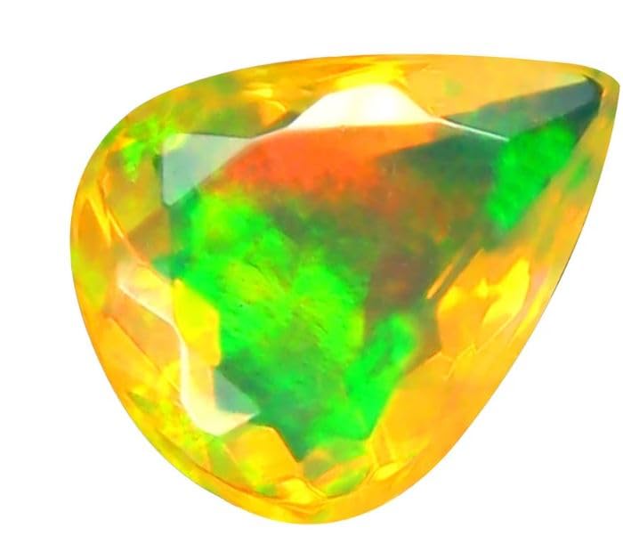 Opale naturelle multi-feu 8mm calibrée pour réparer et créer vos bijoux