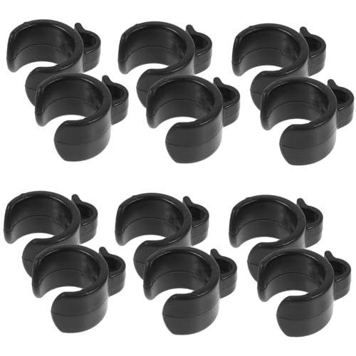 COSMEVIVI 20pcs Cable Fixing Clip Microphone Stand Clamp Durable Cable Holder for Live Streaming Setup Easy Installation Lightweight Portable Design