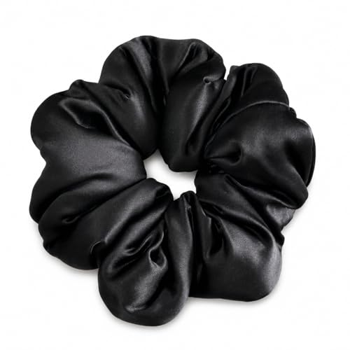 Chouchou oversize en soie de mûrier chouchou rembourré cheveux chignon