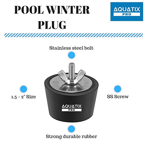 Aquatix Pro Pool Winterizing Plug Premium 1.5" to 2" Swimming Pool