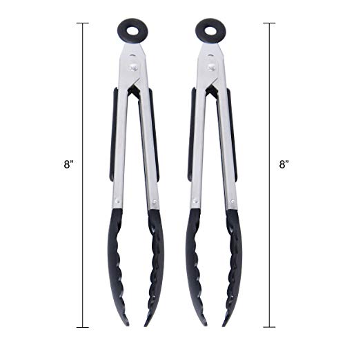 Farberware Classic Mini Nylon Tipped Tongs, Set Of 2, Black #TOP2