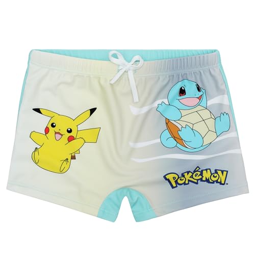 Pokemon Jungen Badehose Badeshort mit Pikachu (DE/NL/SE/PL, Numerisch, 128,...