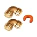3/4" Elbow U256LF with Disconnect Clip - Lead free brass coupling for Copper, PEX, CPVC, HDPE and PE-RT residential or commercial plumbing - 100% Satisfaction Guarantee (2 Pack)