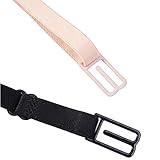 Lansonee 3 in Pack Soft Comfortable Elastic Adjustable No-Slip Bra Strap Clips Holder (Beige, Black and White) - Image 5