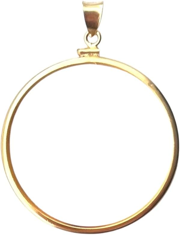 14k gold filled coin bezel for 1 Oz American eagle gold coin - 1 oz Krugerrand gold coin -1 oz Panda 2001 & Up - Image 3