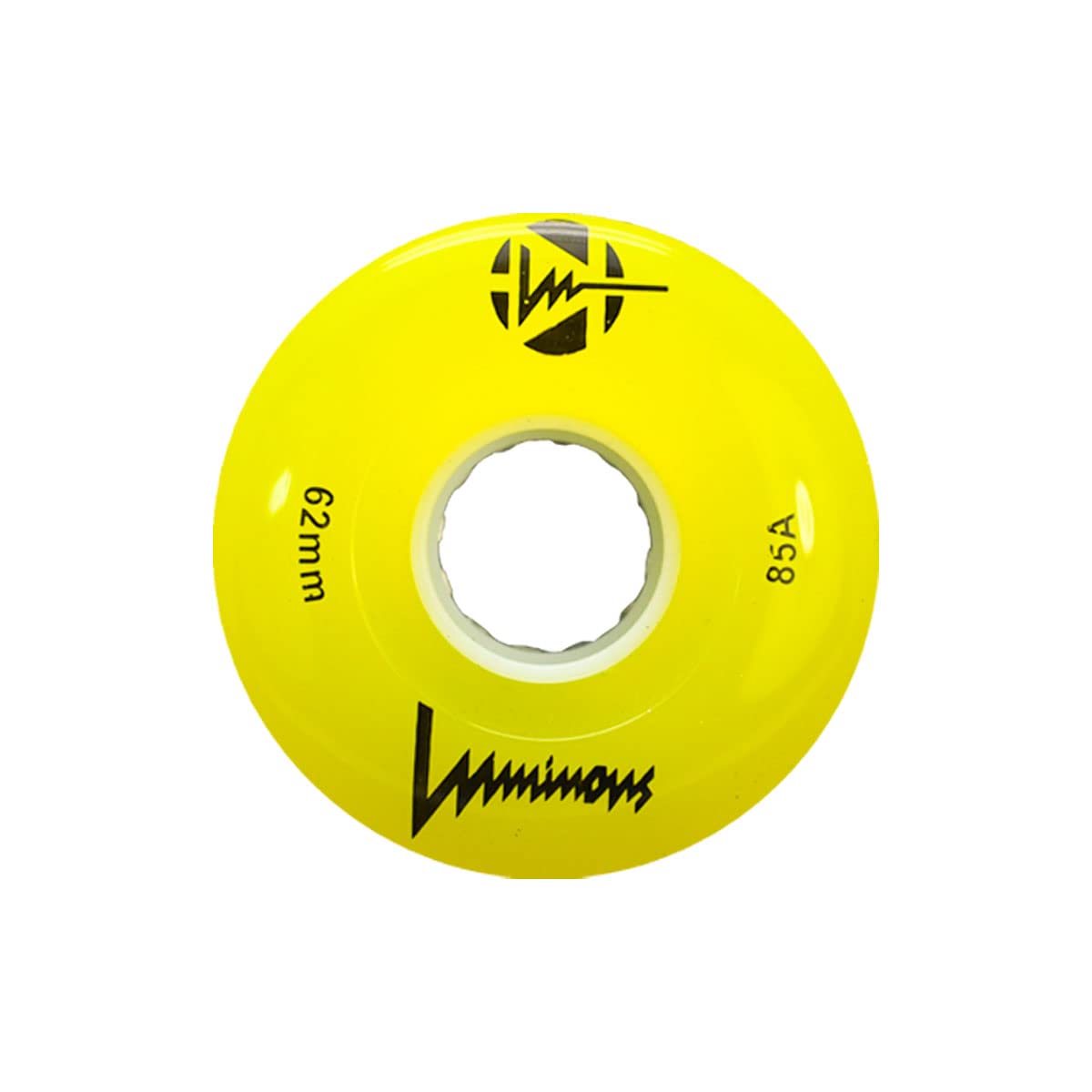 Luminous LED Quad Wheels Yellow 62mm 4pack