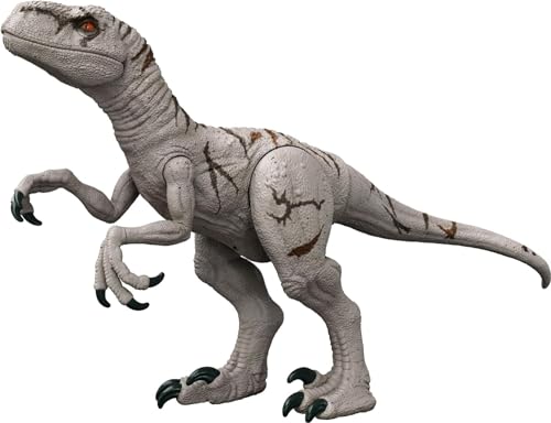 Mattel Jurassic World Dominion Large Dinsoaur Toy, Super Colossal Atrociraptor Action Figure 3 Feet Long with Eating Feature, Gift for Kids (Amazon Exclusive)