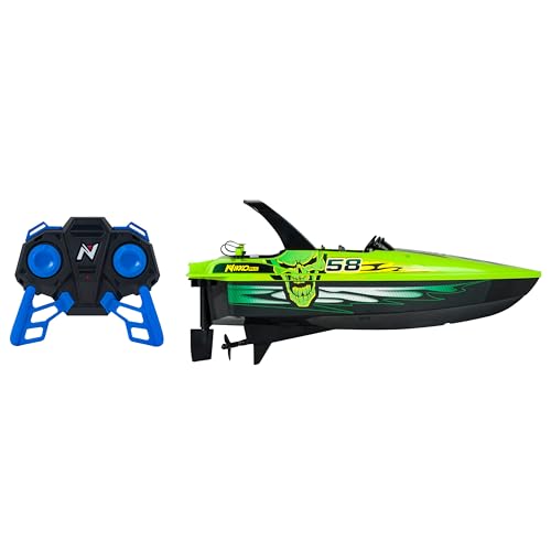 Nikko 10171 Speed Boat, Remote Controlled RC Boat, Water Action up to 2.5 km/h, Robust Motor Boat, Fast Response, 25 m Range, for Children from 6 Years and Adults, Race Boat Approx. 30 cm, Green - Image 6