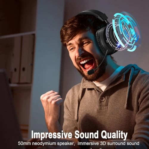 Casque Bluetooth et filaire 3.5mm noir avec microphone pour le télétravail sur PC - 4