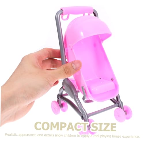 GOOHOCHY Mini Puppenwagen für Leichter und Sicherer Puppenbuggy für Jährige für Rollenspiele und Kreative Aktivitäten Hochwertige Verarbeitung und Design Kompakt und Platzsparend für – Bild 6