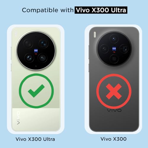 Image of Outlouders Back Cover for Vivo X300 Ultra 5G | Magnetic-Safe | Transparent PC + TPU | Shockproof Protection Bumper Case (Transparent Magnetic-Safe)