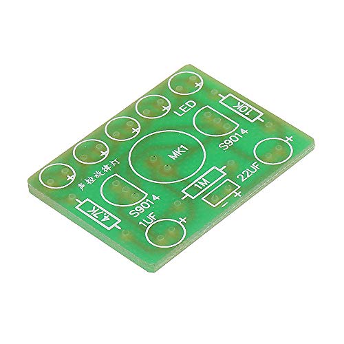 DollaTek 5 x Stimmgesteuerte Melodie Licht 5 mm Highlight DIY LED Blitz Elektronisches Trainingsset