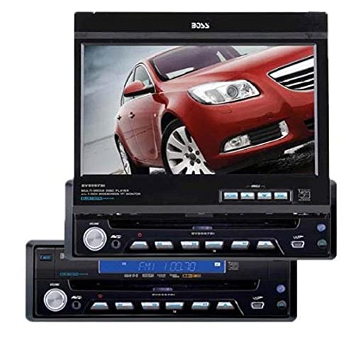 BOSS Audio Systems BV9997BI In-Dash 7 Inch DVD MP3 CD iPod Widescreen Receiver with USB, SD Card, Bluetooth and Front Panel AUX Input Detachable Front Panel