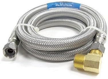 Easyflex EF-DC-38C38L-96 Stainless Steel Braided Dishwasher Connector, 3/8" C x 3/8" EL, 96"