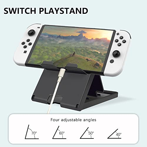 ELIATER Suporte compatível com Nintendo Switch, suporte de brinquedo ajustável, suporte de telefone