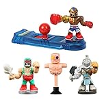 Akedo Ultimate Arcade Warriors Starter Pack: Legendary Punch Attack, Multicolor - Game Starter Pack, 2 Players, Ages 6+, 3 Warriors, 1 Training Dummy, Joystick Controller