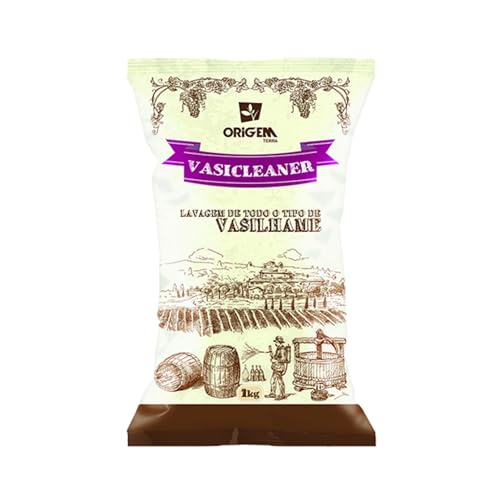 VASICLEANER 1Kg - Detergente Alcalino sin Espuma para Limpiar Vasilhame y Equipos de Vinificación | Despalilladoras, Prensas, Bombas Barriles y Más