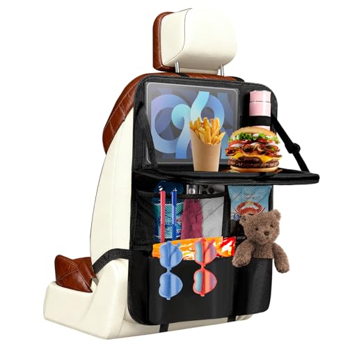 🚗 【MATERIALI DI ALTA QUALITÀ】Il nostro organizer auto è realizzato in robusto tessuto Oxford impermeabile (600D) con doppia cucitura per massima durata. Protegge efficacemente gli schienali dai versamenti, sporco, graffi e usura. Pulizia facile con panno umido - perfetto per famiglie con bambini. Materiale inodore, ecologico e ipoallergenico.