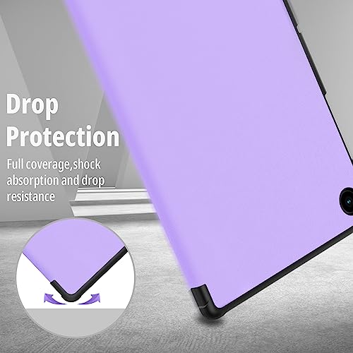 EasyAcc Hülle für Samsung Galaxy Tab A8 2022/2021 SM-X200/X205/X207, Schutzhülle Ultradünne PU Leder mit Standfunktion Kompatibel mit Glaxy Tab A8 10.5", Lavendel – Bild 5