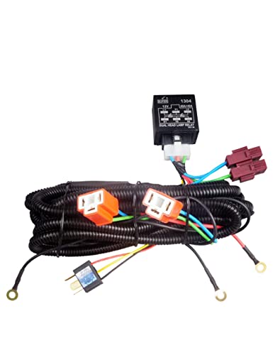 Image of Super 1402 H4 Head Lamp Wiring Kit (ISI Wire) with HL Relay (130W /100W or 100W /90W)